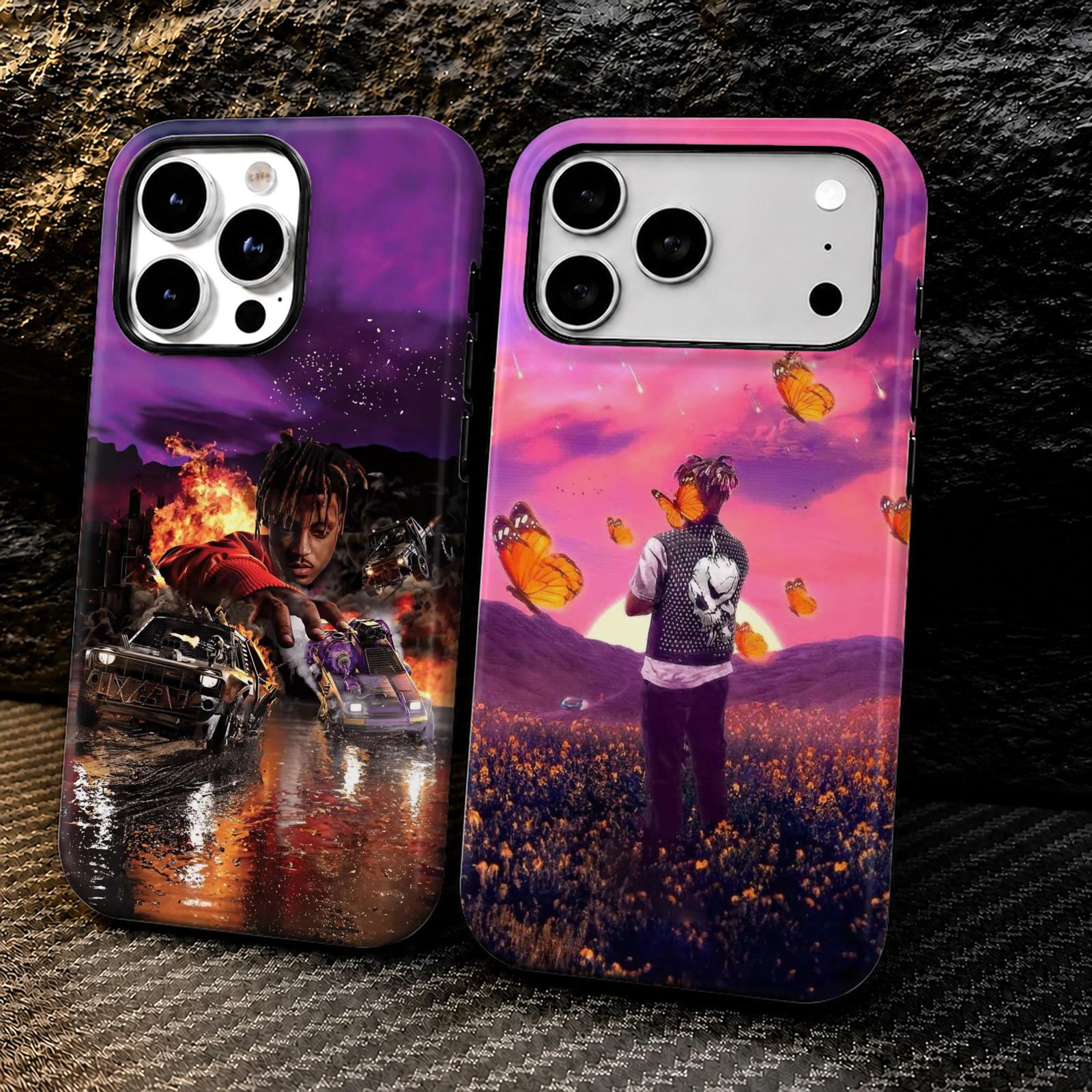 Computer Case - เคสโทรศัพท์ลายอัลบั้มแร็ปเปอร์ J-Juice W-WRLD สำหรับ iPhone 18