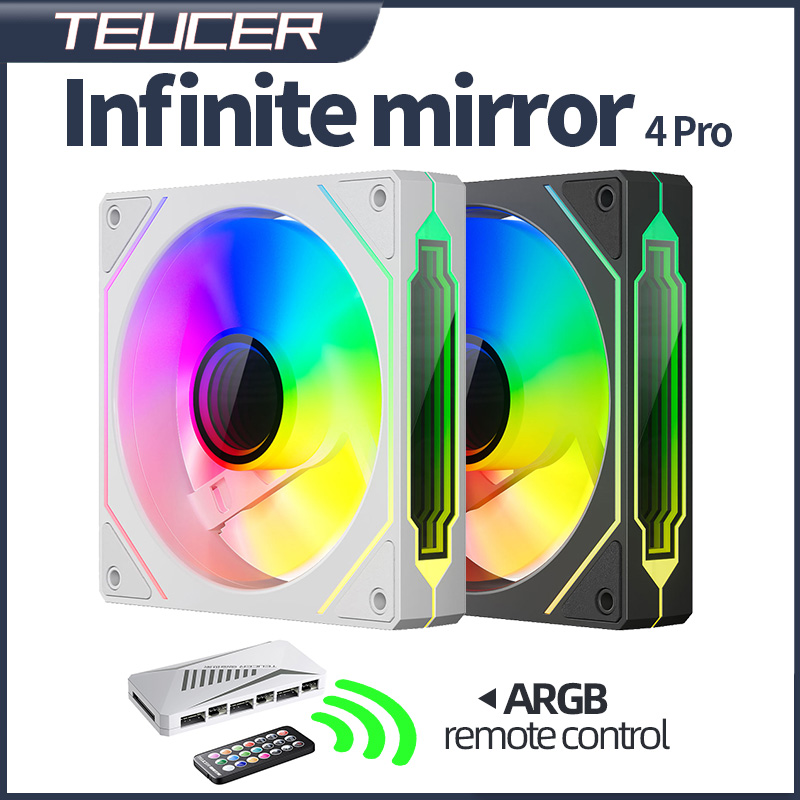 Case Fan Controller - Teucer 4Pro ระจกไร้ขอบเขต120มม. พัดลม casing PC