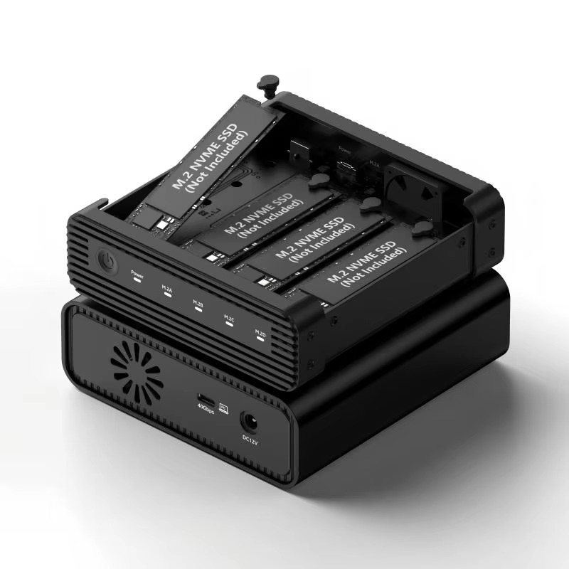Case Fans - กล่องใส่ฮาร์ดดิสก์ภายนอกแบบ USB4 สำหรับ M.2 NVME 4