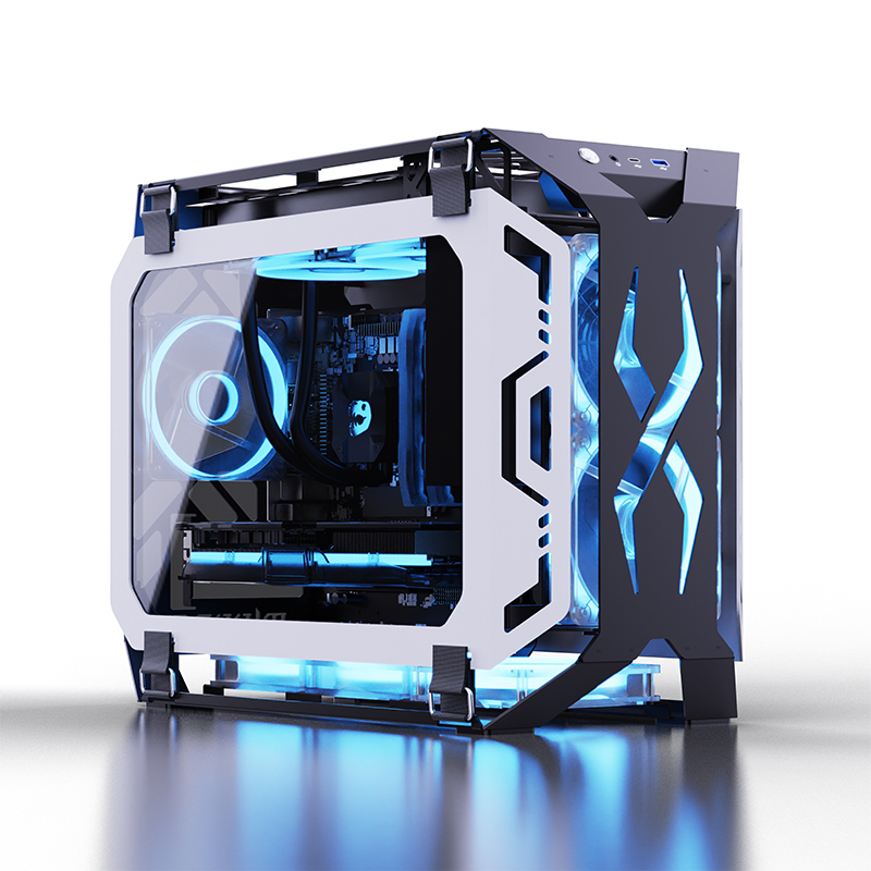 Case Fans - เคสคอมพิวเตอร์ Lovingcool ดีไซน์ใหม่แบบเปิดโล่ง รองรับเมนบอร์ด Micro ATX