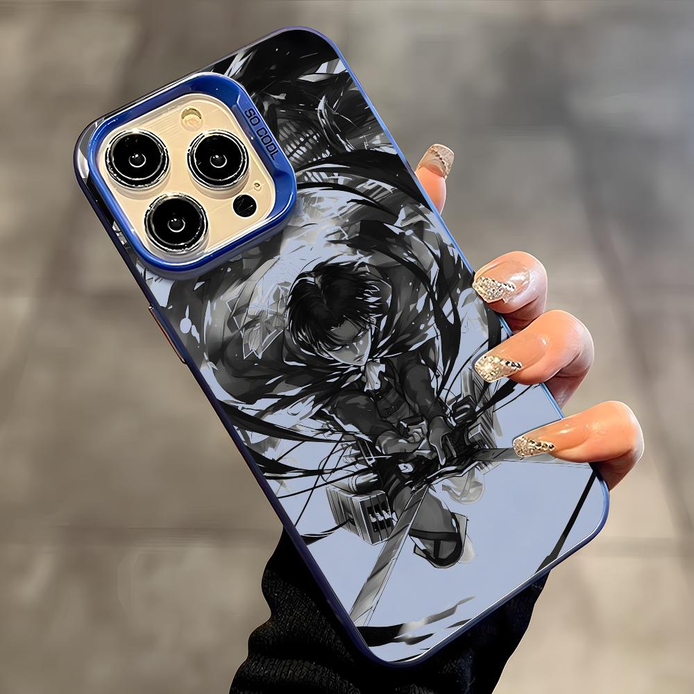 Matte Pc Case - เคสโทรศัพท์ลายการ์ตูน Attack On Titan สำหรับ iPhone