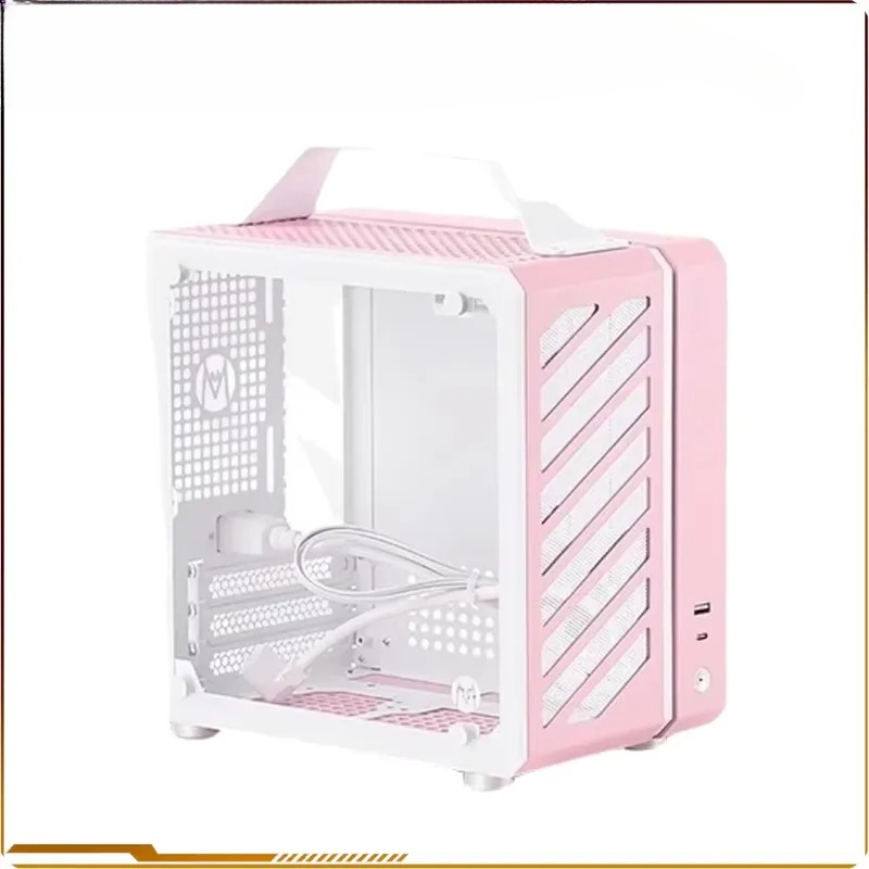 Pc Chassis - เคสคอมพิวเตอร์ขนาดเล็กพกพา รุ่น C24 Sugar Cube Air&TypeC