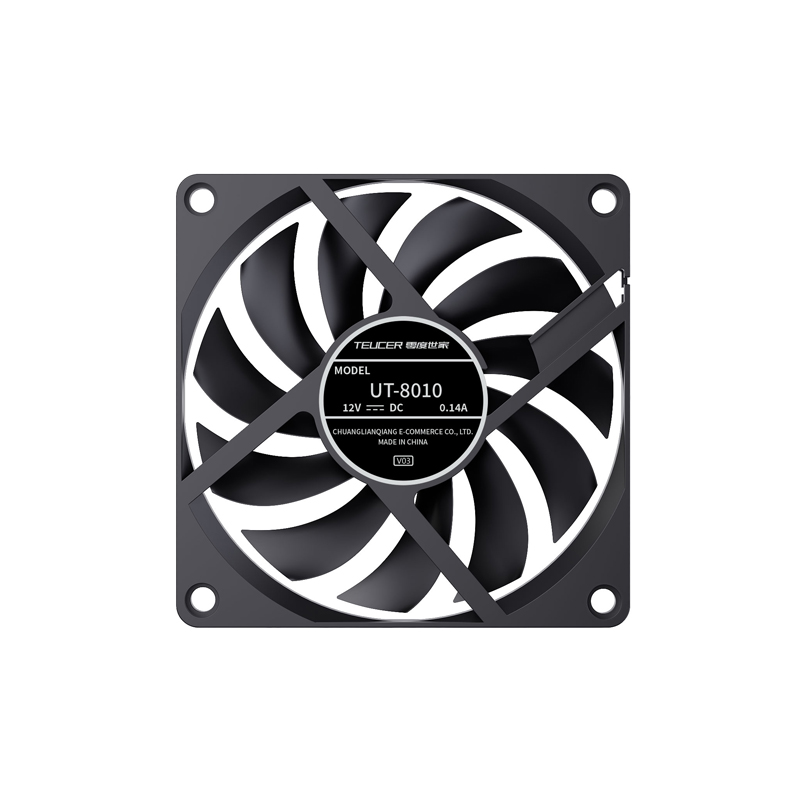 TEUCER UT-8010 พัดลมแชสซีบางเฉ - Pc Chassis บทวิจารณ์และราคา