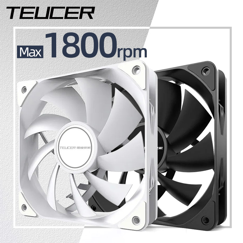 Teucer พัดลมแชสซี12cm, 1800RPM - Case Fan Controller บทวิจารณ์และราคา