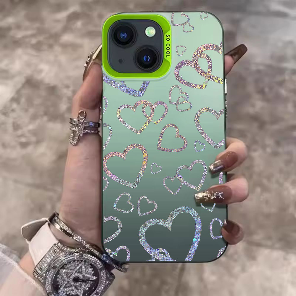 เคสลายหัวใจสีสันสดใส สำหรับ iP - Matte Pc Case บทวิจารณ์และราคา